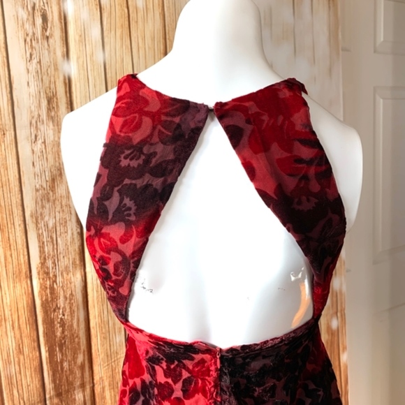 SomeDays Lovin Dress Red Velour Velvet Party Small - Picture 6 of 8